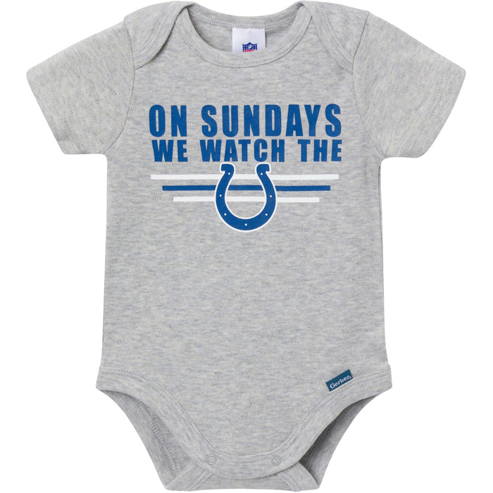 3-Pack Baby Boys Indianapolis Colts Bodysuit Set NFL NFL