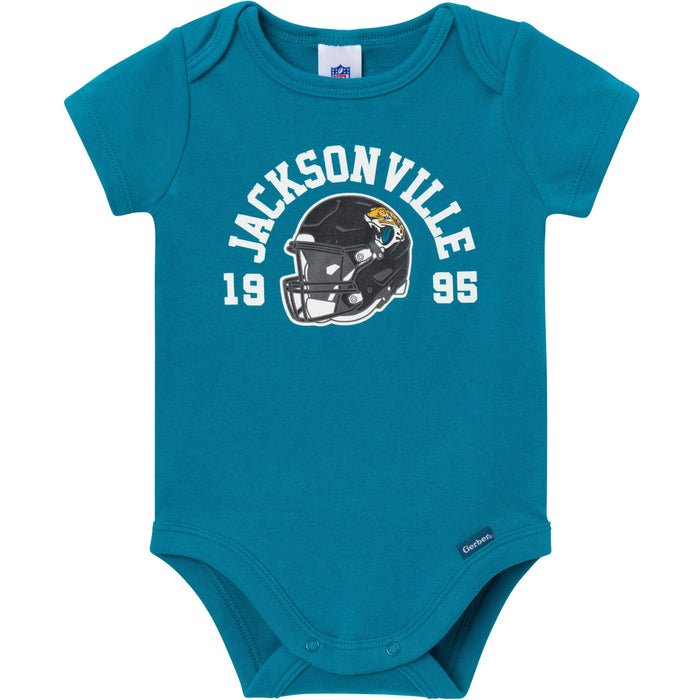 3-Pack Baby Boys Jacksonville Jaguars Bodysuit Set Onesies Bodysuits NFL