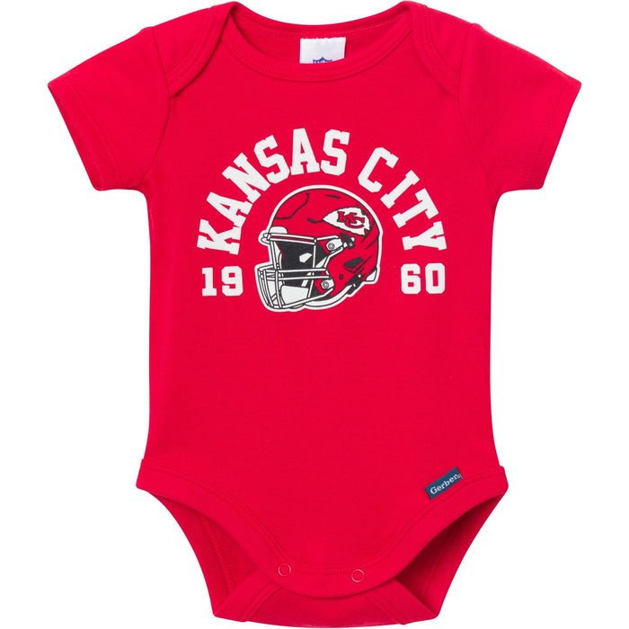 3-Pack Baby Boys Kansas City Chiefs Bodysuit Set NFL NFL