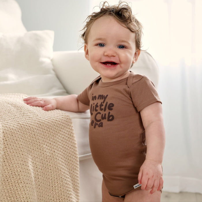 3-Pack Baby Boys Little Cub Short Sleeve Onesies® Bodysuits Onesies Bodysuits Gerber®
