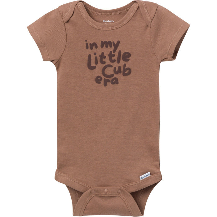 3-Pack Baby Boys Little Cub Short Sleeve Onesies® Bodysuits Onesies Bodysuits Gerber®