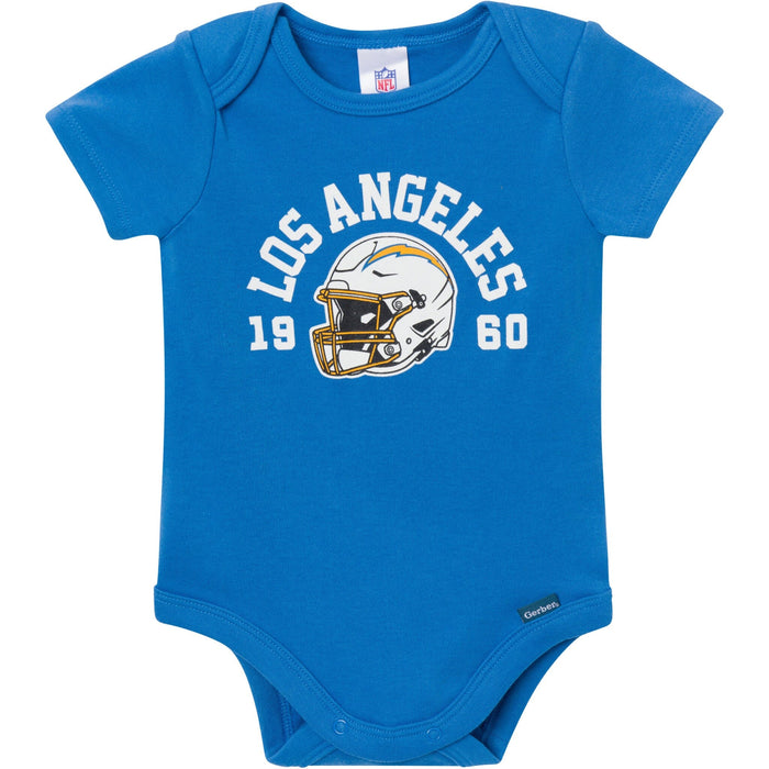 3-Pack Baby Boys Los Angeles Chargers Bodysuit Set NFL NFL