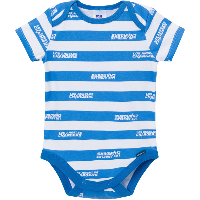 3-Pack Baby Boys Los Angeles Chargers Bodysuit Set NFL NFL