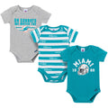 3-Pack Baby Boys Miami Dolphins Bodysuit Set NFL NFL
