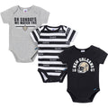 3-Pack Baby Boys New Orleans Saints Bodysuit Set Onesies Bodysuits NFL