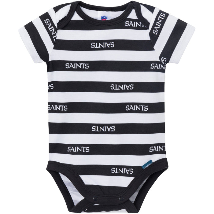 3-Pack Baby Boys New Orleans Saints Bodysuit Set Onesies Bodysuits NFL