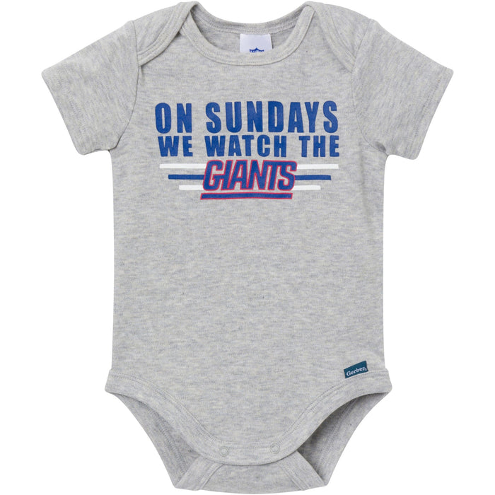 3-Pack Baby Boys New York Giants Bodysuit Set NFL NFL