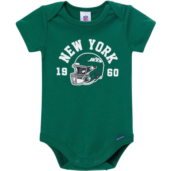 3-Pack Baby Boys New York Jets Bodysuit Set Onesies Bodysuits NFL