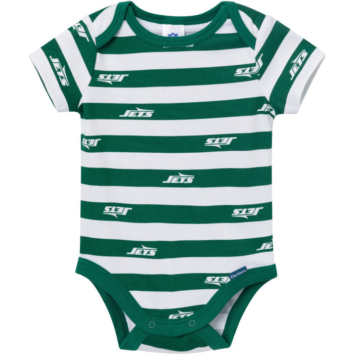 3-Pack Baby Boys New York Jets Bodysuit Set Onesies Bodysuits NFL