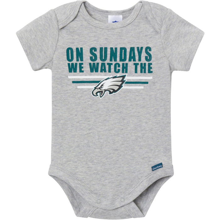 3-Pack Baby Boys Philidelphia Eagles Bodysuit Set NFL NFL