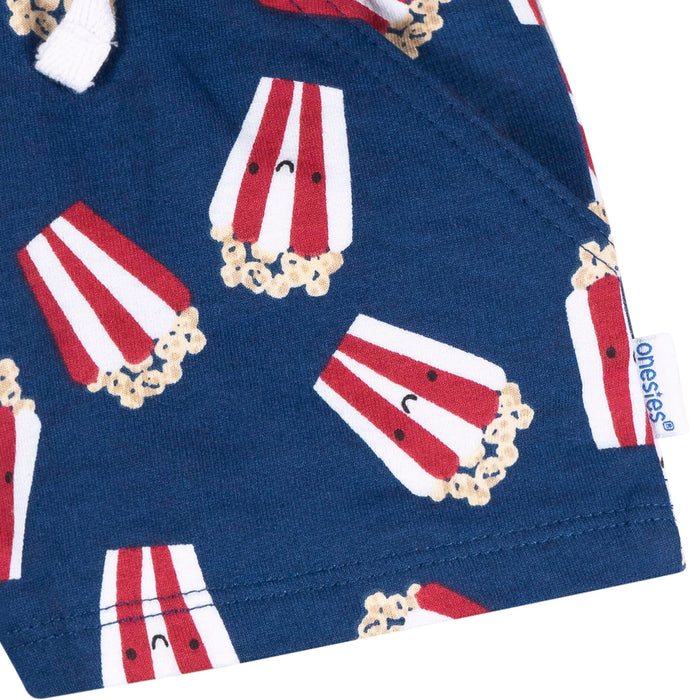 3-Pack Baby Boys Popcorn Knit Shorts Pants & Bottoms Gerber®