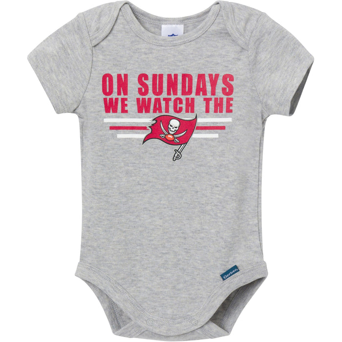 3-Pack Baby Boys Tampa Bay Buccaneers Bodysuit Set NFL NFL