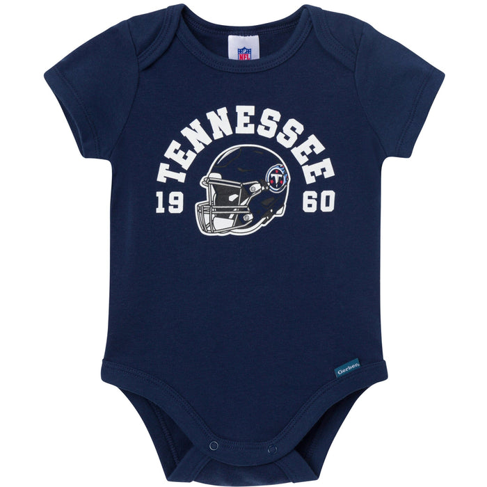 3-Pack Baby Boys Tennessee Titans Bodysuit Set Onesies Bodysuits NFL