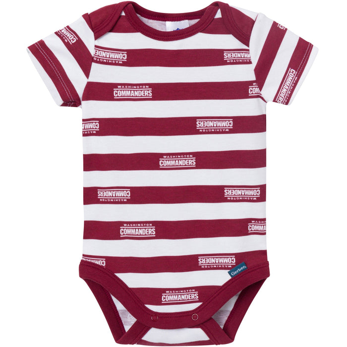 3-Pack Baby Boys Commanders Bodysuit Set NFL NFL