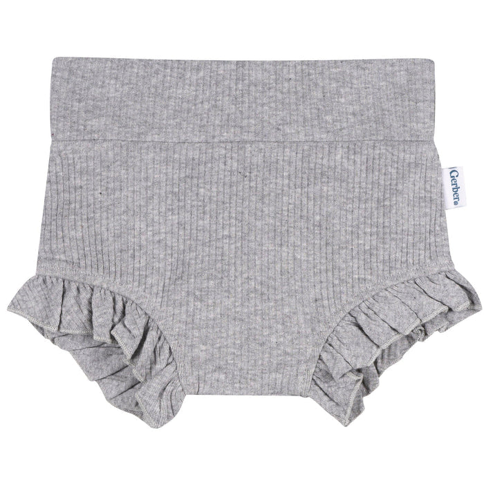 3-Pack Baby Girls Aqua, Gray & Purple Bubble Shorts Pants & Bottoms Gerber®