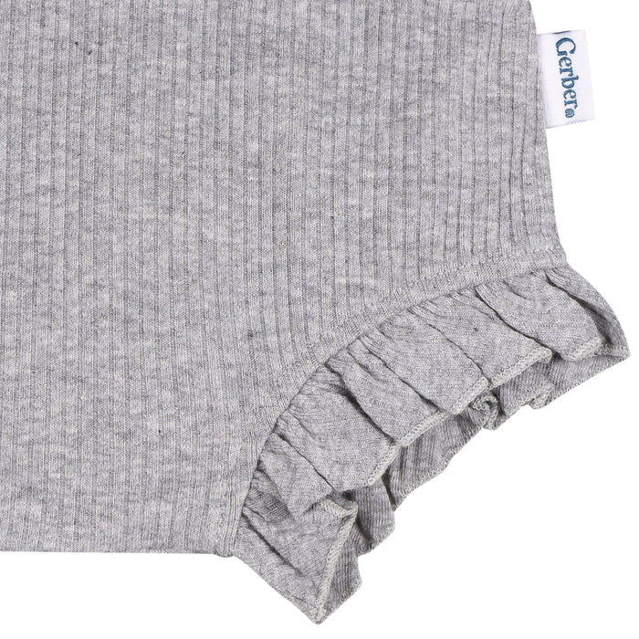 3-Pack Baby Girls Aqua, Gray & Purple Bubble Shorts Pants & Bottoms Gerber®