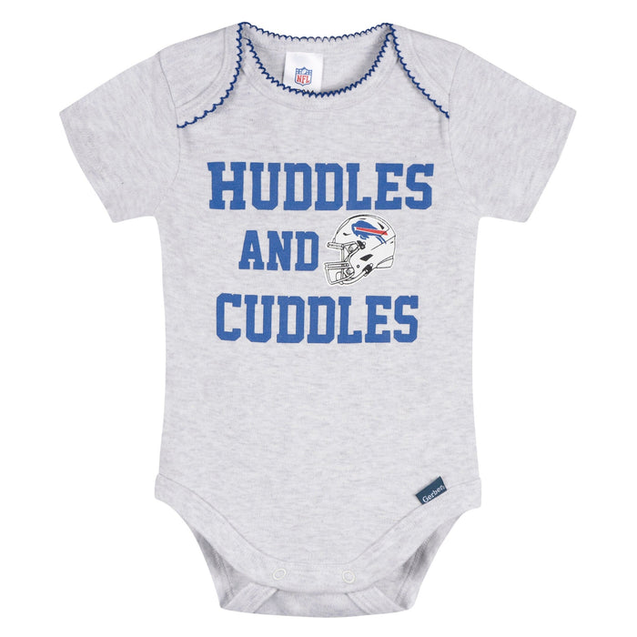 3-Pack Baby Girls Buffalo Bills Bodysuit Set Onesies Bodysuits NFL