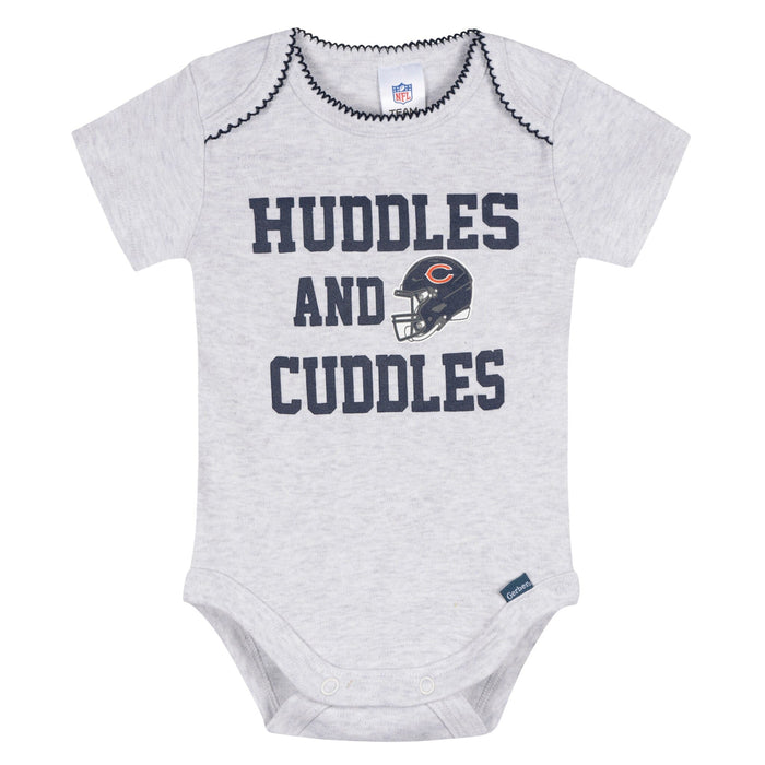 3-Pack Baby Girls Chicago Bears Bodysuit Set Onesies Bodysuits NFL