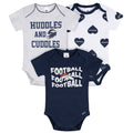 3-Pack Baby Girls Denver Broncos Bodysuit Set Onesies Bodysuits NFL