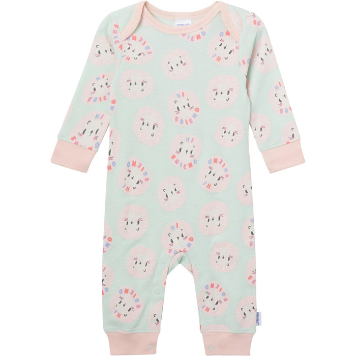 3-Pack Baby Girls Good Vibes Lap Shoulder Footless Pajamas sleepwear Gerber®