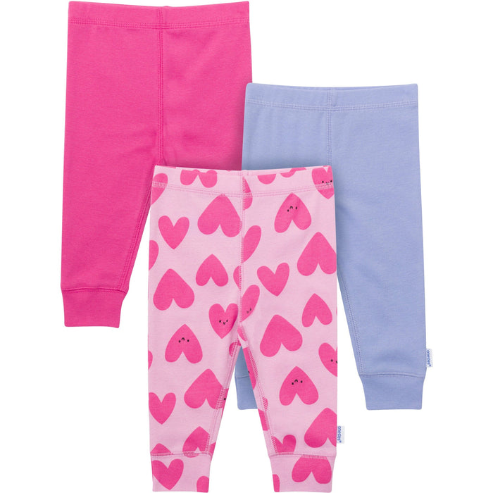3-Pack Baby Girls Hearts Active Pants Pants & Bottoms Gerber®