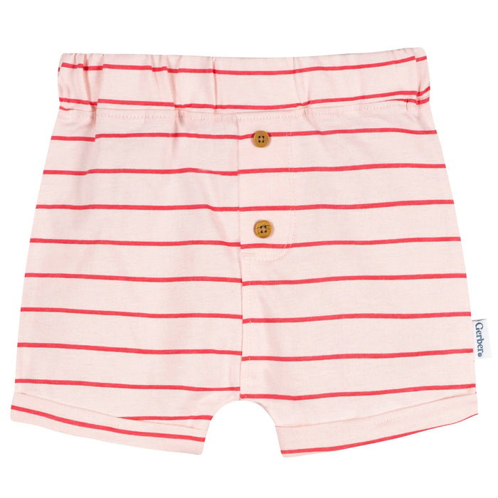 3-Pack Baby Girls Pink Shorts Pants & Bottoms Gerber®