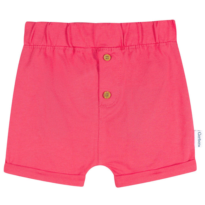 3-Pack Baby Girls Pink Shorts Pants & Bottoms Gerber®