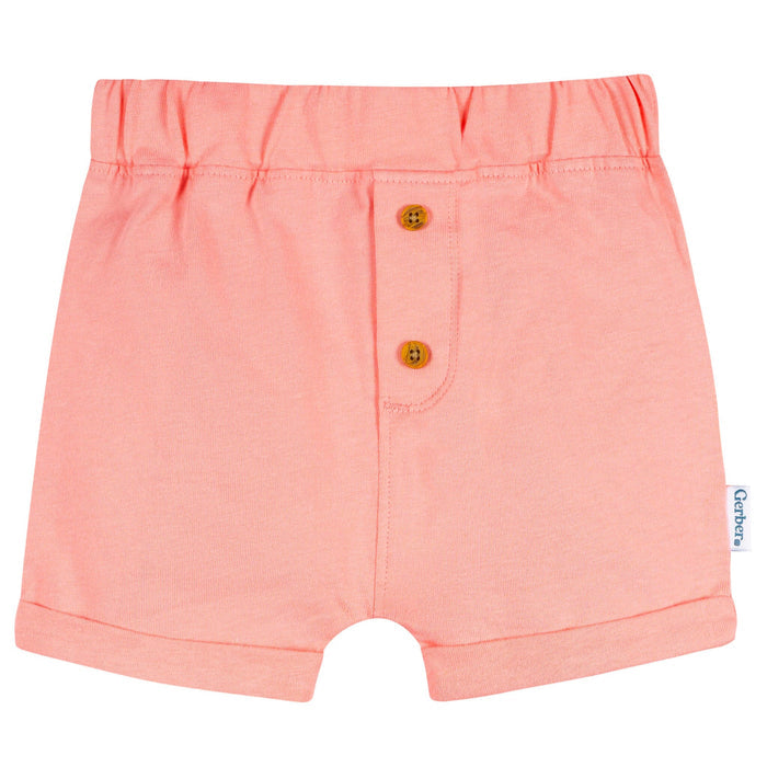 3-Pack Baby Girls Pink Shorts Pants & Bottoms Gerber®