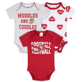 3-Pack Baby Girls 49ers Bodysuit Set Onesies Bodysuits NFL