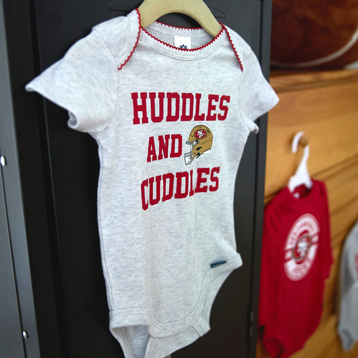 3-Pack Baby Girls San Francisco 49ers Short Sleeve Bodysuits NFL NFL