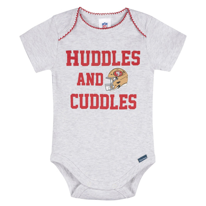 3-Pack Baby Girls 49ers Bodysuit Set Onesies Bodysuits NFL
