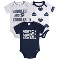 3-Pack Baby Girls Seattle Seahawks Bodysuit Set Onesies Bodysuits NFL