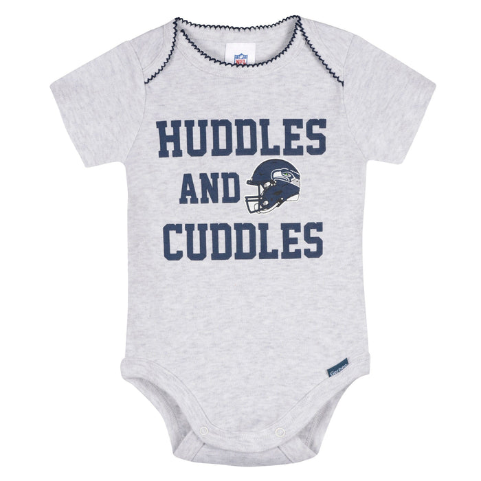 3-Pack Baby Girls Seattle Seahawks Bodysuit Set Onesies Bodysuits NFL