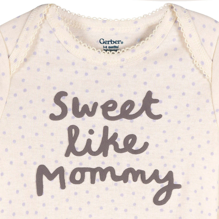 3-Pack Baby Girls Sweetie Long Sleeve Onesies® Bodysuits onesies Gerber®