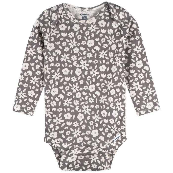 3-Pack Baby Girls Sweetie Long Sleeve Onesies® Bodysuits onesies Gerber®