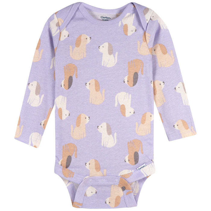 3-Pack Baby Girls Sweetie Long Sleeve Onesies® Bodysuits onesies Gerber®