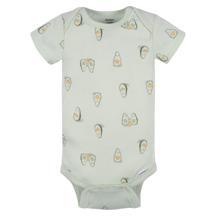 3-Pack Baby Neutral Avo-Cuddle Short Sleeve Onesies® Bodysuits onesies Onesies® Brand
