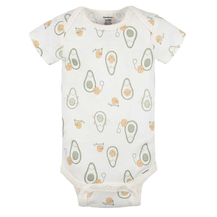 3-Pack Baby Neutral Avo-Cuddle Short Sleeve Onesies® Bodysuits onesies Onesies® Brand