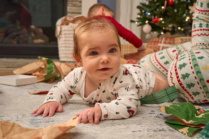 3-Pack Baby Neutral First Christmas Long Sleeve Onesies® Bodysuits onesies Gerber®