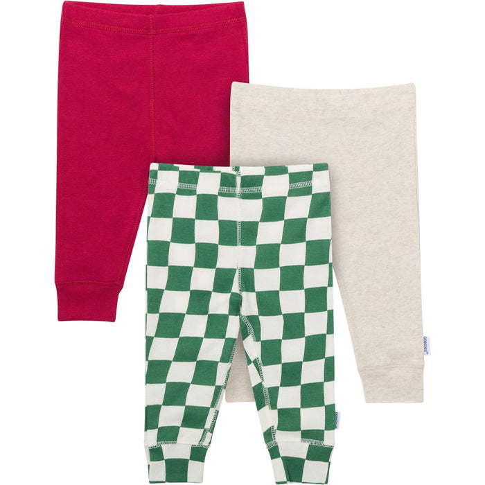 3-Pack Baby Neutral Green Checkers Active Pants Pants & Bottoms Gerber®
