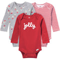 3-Pack Baby Neutral Jolly Long Sleeve Onesies® Bodysuits onesies Gerber®