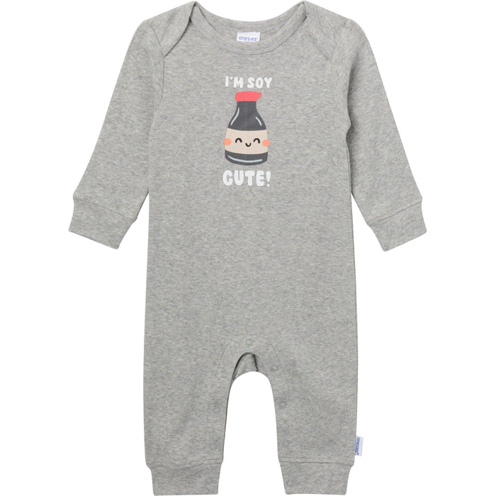 3-Pack Baby Neutral Soy Cute Lap Shoulder Footless Pajamas sleepwear Gerber®