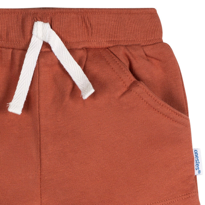3-Pack Baby Neutral Stars Shorts