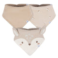 3-Pack Baby Neutral Tan Bandana Bib bibs Just Born®