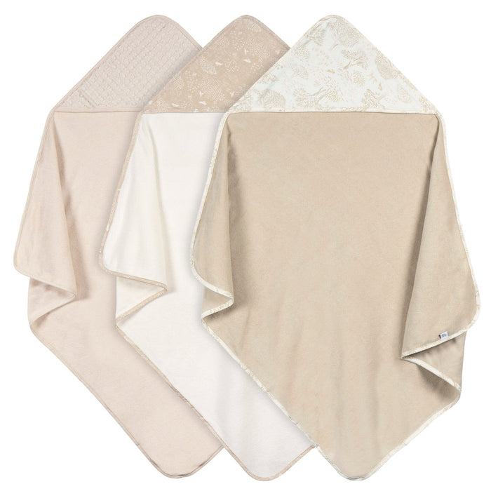3-Piece Baby Neutral Tan Hooded Towel Bath Gerber®