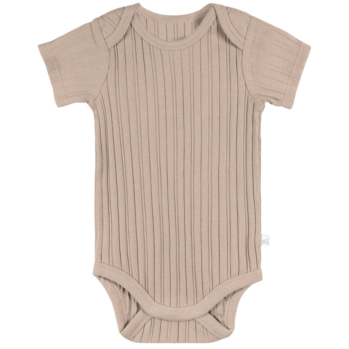 3-Piece Baby Neutral Tan/Brown Bodysuit Set Gerber®