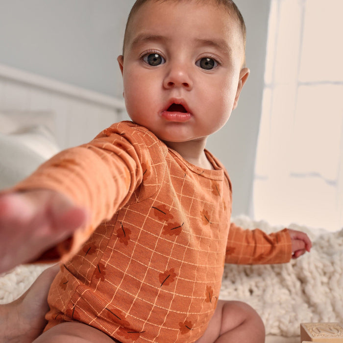3-Pack Baby Neutral Thankful Long Sleeve Onesies® Bodysuits Onesies Bodysuits Gerber®