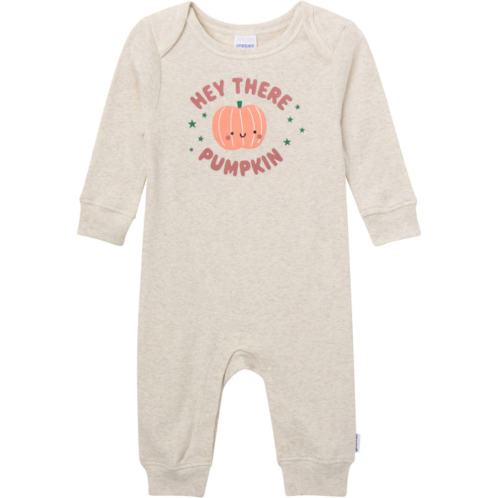3-Pack Baby Neutral What Fun Pumpkin Lap Shoulder Footless Pajamas sleepwear Gerber®