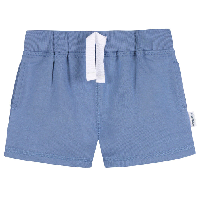 3-Pack Baby & Toddler Boys Blue & Red Knit Shorts Pants & Bottoms Gerber®