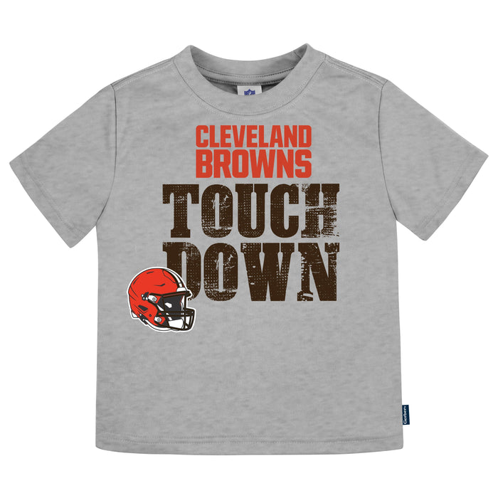 3-Pack Baby & Toddler Boys Browns Short Sleeve Shirts